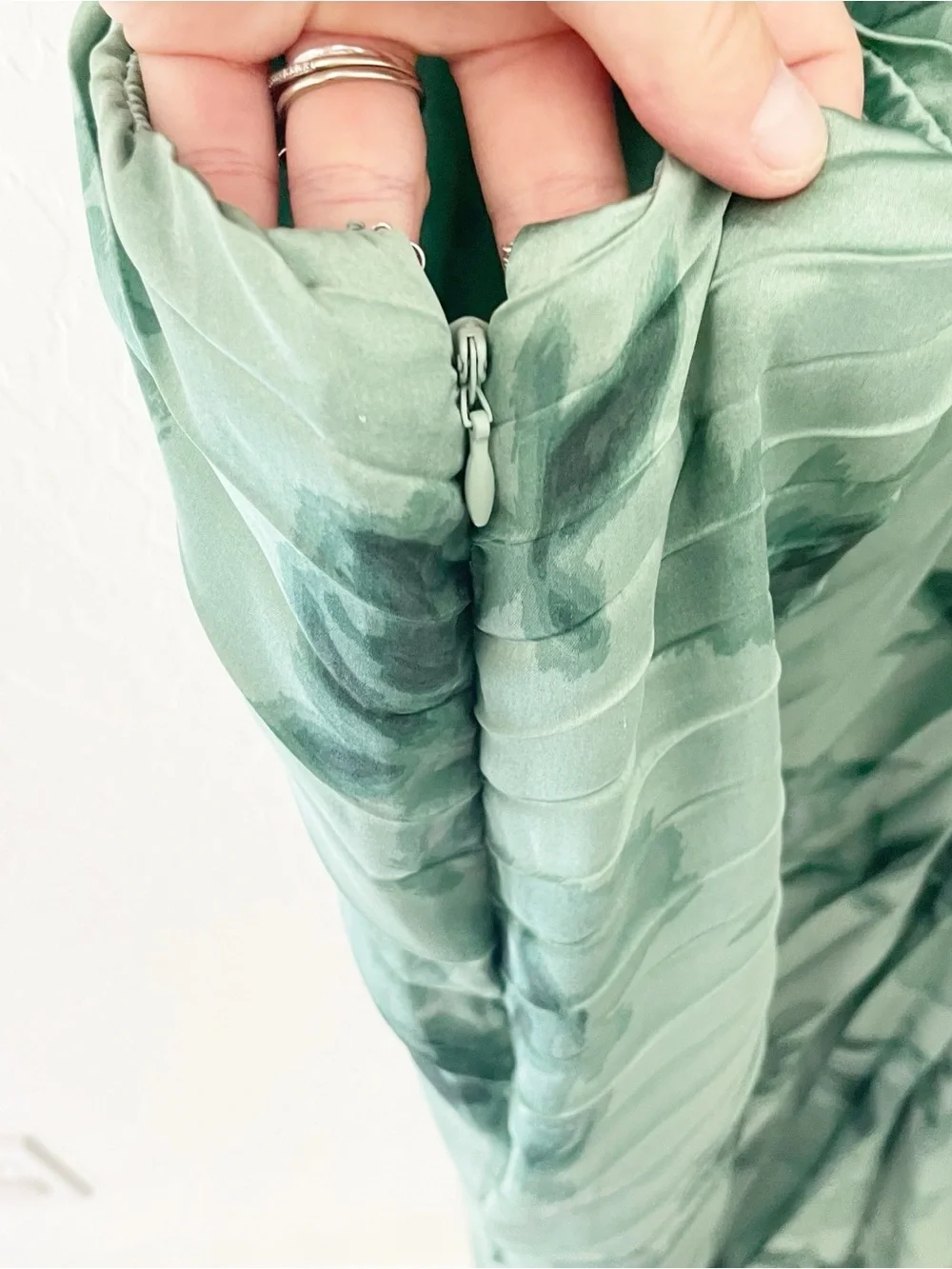 Abercrombie & Fitch Giselle floral green cutout maxi dress size large